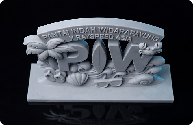 Produksi merchandise 3D untuk Rayspeed Asia
